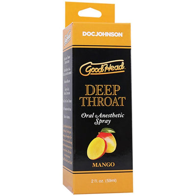 Спрей для мінету Doc Johnson GoodHead DeepThroat Spray - Mango 59мл (м'яте паковання!!!) - фото 4