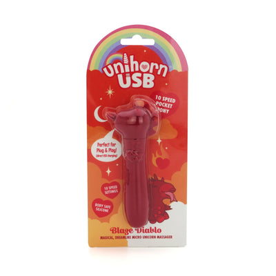Main image for product index 6: Вибратор-единорожка Unihorn USB Bullet - Blaze Diablo