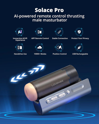 Main image for product index 4: Інтерактивний смарт-мастурбатор Lovense Solace Pro