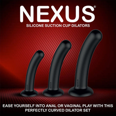 Main image for product index 8: Набор дилдо Nexus Dilating Set (17см, 15см, 12,5см) (мятая упаковка!!!)