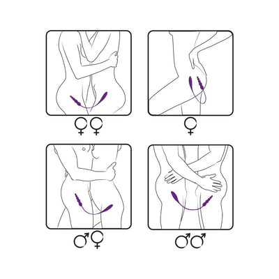 Main image for product index 6: Вибратор двусторонний Adrien Lastic AD-2X с пультом LRS