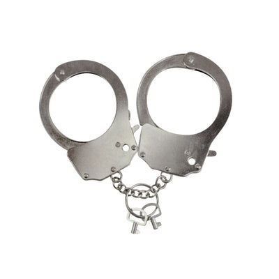 Main image for product index 1: Наручники металлические Adrien Lastic Handcuffs Metallic (полицейские)