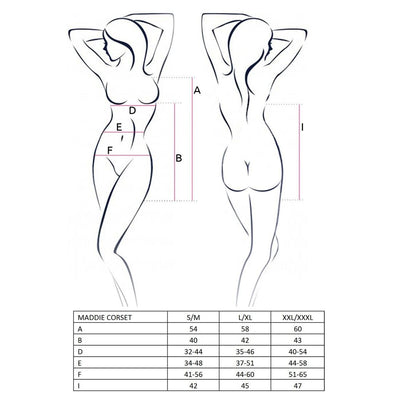 Main image for product index 6: Корсет-сорочка з пажами Passion MADDIE CORSET