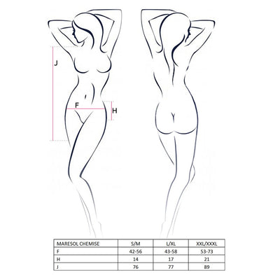 Main image for product index 5: Прозора сорочка Passion MARESOL CHEMISE, трусики