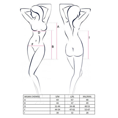 Main image for product index 3: Распродажа!!! Сорочка приталенная с чашечками WILMA CHEMISE - Passion