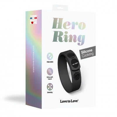 Регульоване ерекційне кільце на кнопках Love To Love HERO RING - фото 15