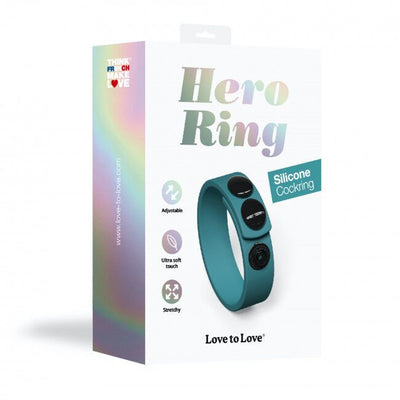 Регульоване ерекційне кільце на кнопках Love To Love HERO RING - фото 7
