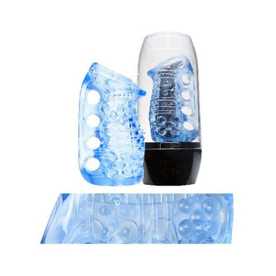 Мастурбатор Fleshlight Fleshskins Grip Blue Ice - фото 6