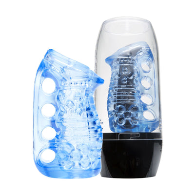 Мастурбатор Fleshlight Fleshskins Grip Blue Ice - фото 5