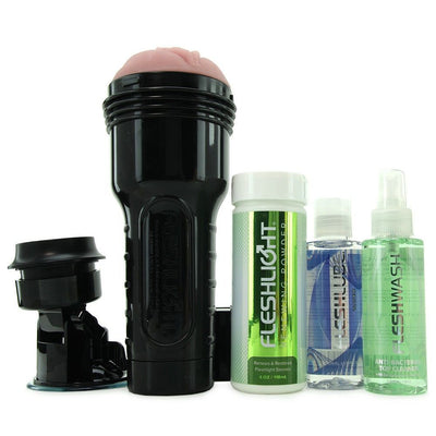 Мастурбатор Fleshlight Lady Original Value Pack: присоска, змазка, чищення і відновлення - фото 2