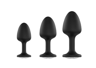 Анальна пробка Dorcel Geisha Plug Diamond з кулькою всередині, створює вібрації - фото 2