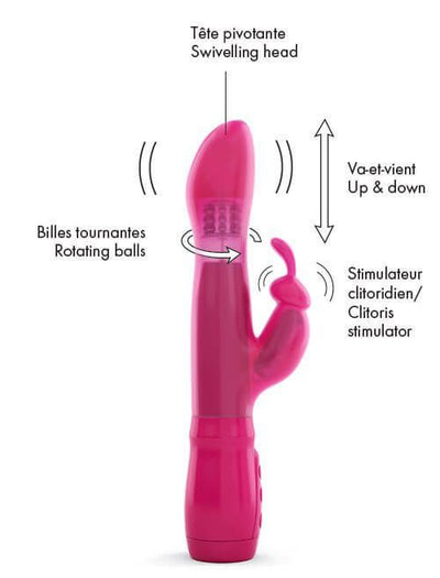 Вібратор Dorcel Furious Rabbit з обертанням та зворотно-поступальними рухами голівки - фото 2