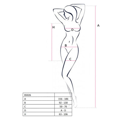 Main image for product index 4: Бодістокінг Passion BS026, сукня-сітка