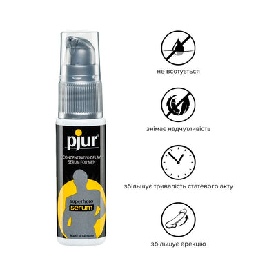 Main image for product index 2: Пролонгуючий гель pjur Superhero Serum