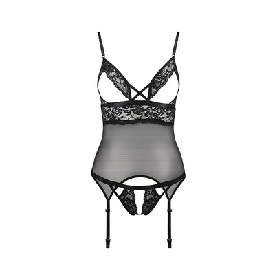 Корсет з відкритими грудьми Passion DIABOLINA CORSET - фото 8