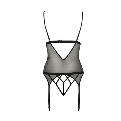 Корсет з відкритими грудьми Passion DIABOLINA CORSET - фото 4