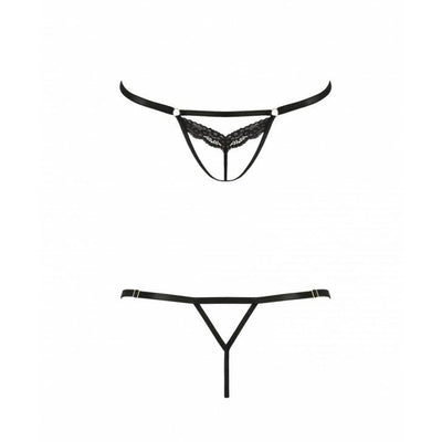Main image for product index 5: Откровенные трусики-стрепы с кружевом Passion Exclusive SOLON THONG