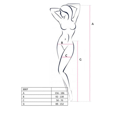 Сетчатые колготки-бодистокинги Passion S013 - фото 11