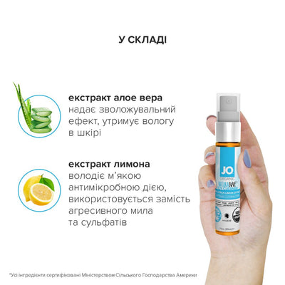 Main image for product index 10: Очищувальний спрей JO NATURALOVE — ORGANIC