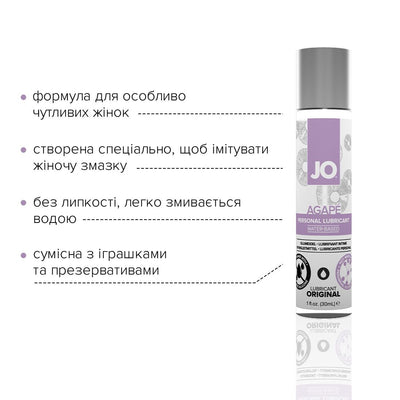 Main image for product index 3: Смазка на водной основе JO AGAPE — ORIGINAL