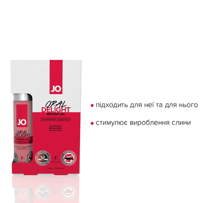 Main image for product index 3: Гель для оральних пестощів JO Oral Delight - Strawberry Sensation