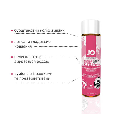 Main image for product index 2: Змазка на водній основі JO NATURALOVE Strawberry