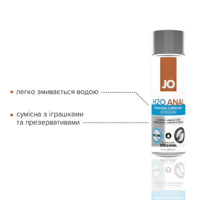 Анальна змазка JO ANAL H2O — ORIGINAL - фото 3