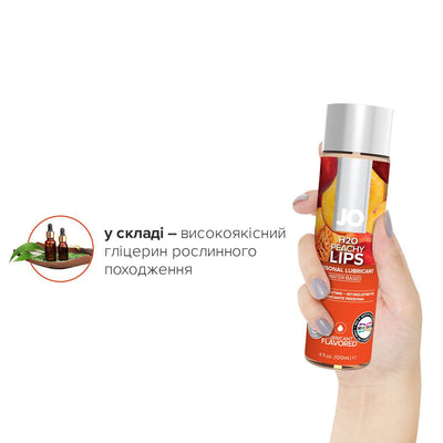 Змазка на водній основі JO H2O — Peachy Lips - фото 9