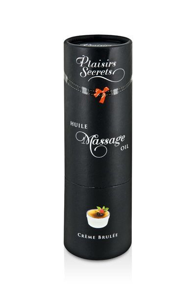 Масажна олія з афродизіаками, їстівна Plaisirs Secrets Creme Brulee - фото 3