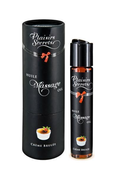 Масажна олія з афродизіаками, їстівна Plaisirs Secrets Creme Brulee - фото 1
