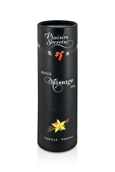 Масажна олія з афродизіаками, їстівна Plaisirs Secrets Vanilla - фото 3