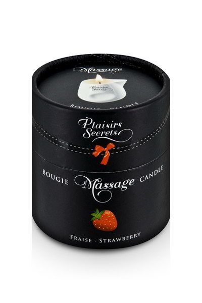 Массажная свеча Plaisirs Secrets Strawberry - фото 3