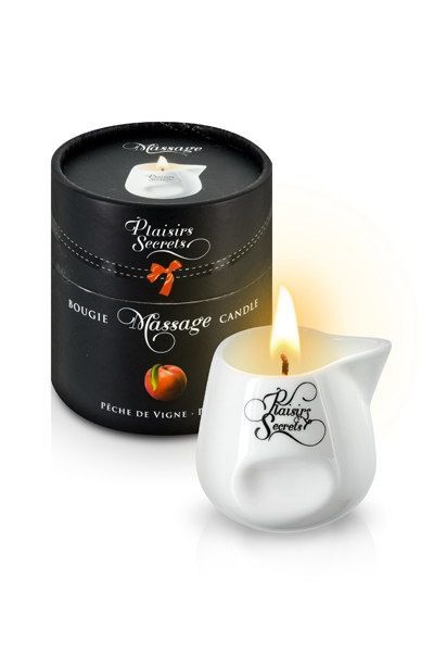 Масажна свічка Plaisirs Secrets Peach - фото 1
