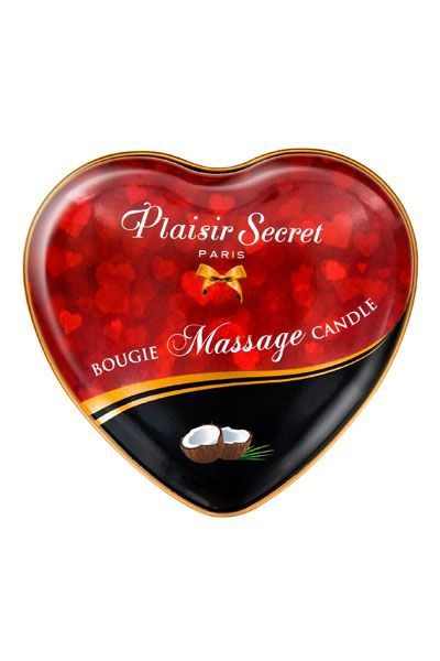 Массажная свеча-сердечко Plaisirs Secrets Coconut - фото 2
