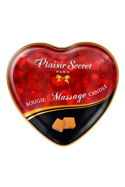 Массажная свеча-сердечко Plaisirs Secrets Caramel - фото 2
