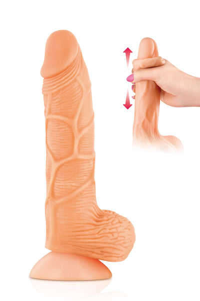 Main image for product index 1: Фаллоимитатор с подвижной крайней плотью Real Body — Real Brad