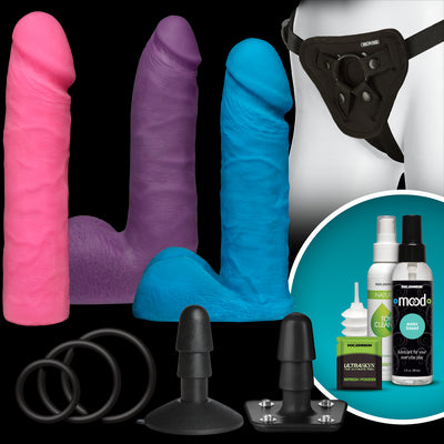 Main image for product index 1: Набор для страпона Doc Johnson Vac-U-Lock Dual Density Set