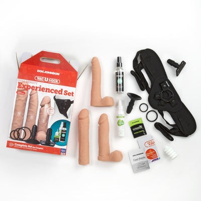 Набор для страпона Doc Johnson Vac-U-Lock Dual Density Experienced Set - фото 6