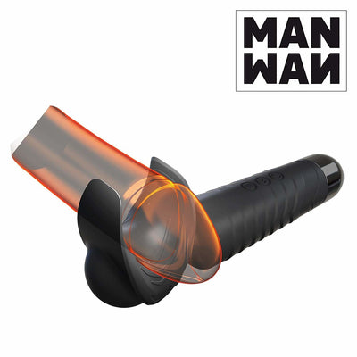 Мастурбатор-вібромасажер Manwan MAN.WAND, відмінно для пар, вібромінет, 20 режимів - фото 3
