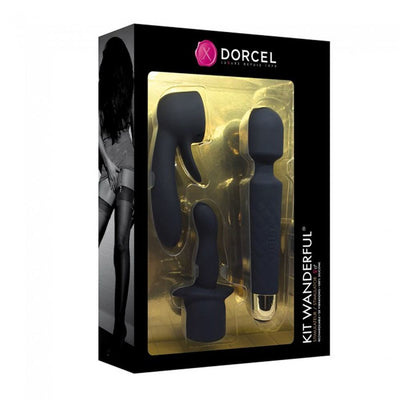 Мінівібромасажер Dorcel Kit Wanderful з насадками (анальна і вагінальна) - фото 10