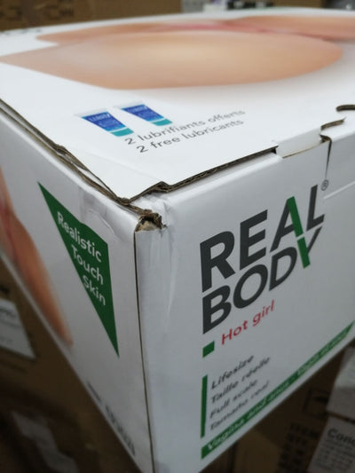 Main image for product index 2: Мастурбатор-полуторс Real Body — Hot Girl, два входа: вагина и попка (мятая упаковка!!!)