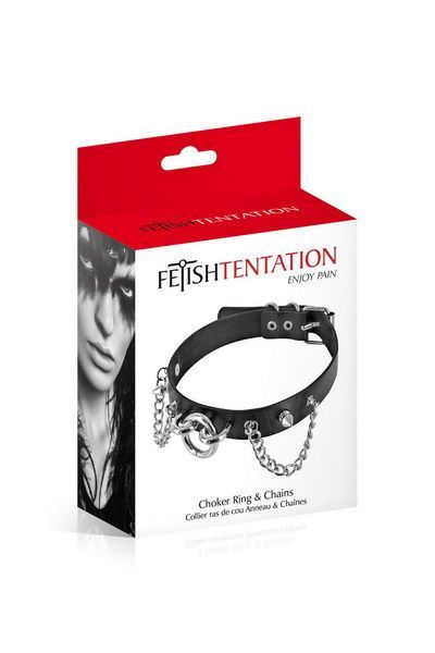 Нашийник Fetish Tentation Choker Rings and Chains - фото 2