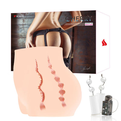 Main image for product index 9: Мастурбатор-півторс Kokos Cherry 2WayPlus з функцією масажу