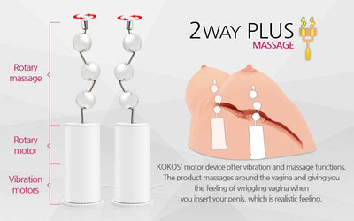 Main image for product index 6: Мастурбатор Kokos Juilana Breast 2WayPlus з функцією масажу