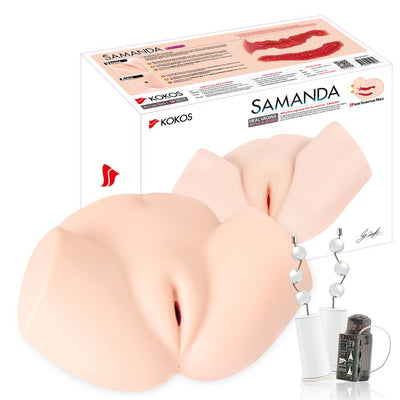 Main image for product index 6: Мастурбатор-півторс Kokos Samanda 2WayPlus з функцією масажу