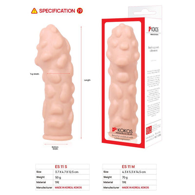 Main image for product index 5: Насадка на член Kokos Extreme Sleeve ES.11 утолщающая
