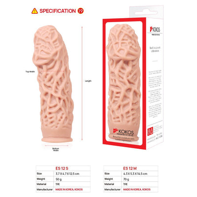 Насадка на член Kokos Extreme Sleeve ES.12 утолщающая - фото 5