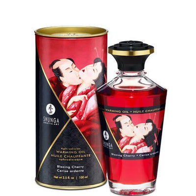 Разогревающее масло Shunga Aphrodisiac Warming Oil - Blazing Cherry - фото 1