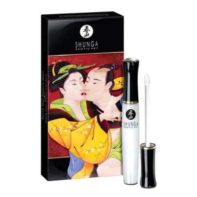 Стимулирующий блеск для губ Shunga LIPGLOSS - Sparkling Strawberry Wine - фото 1