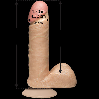 Main image for product index 2: Фаллоимитатор Doc Johnson The Realistic Cock White - PVC, Vack-U-Lock